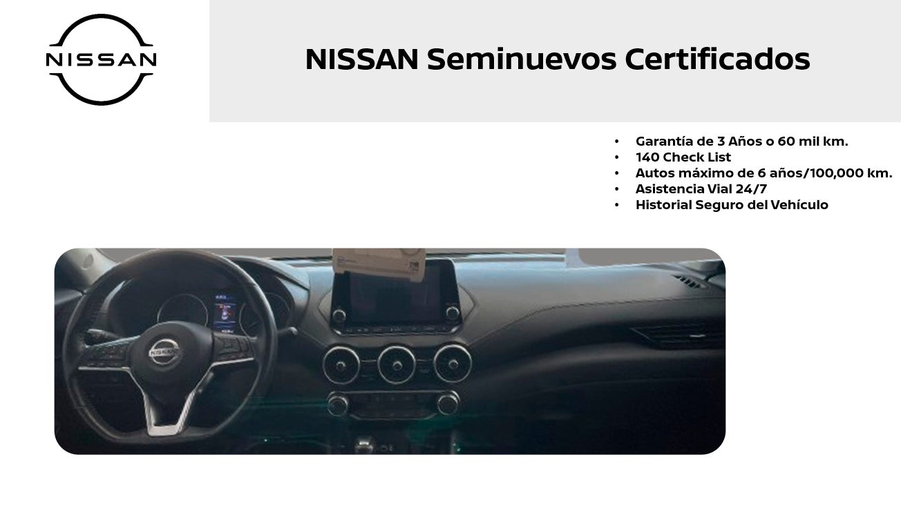 2023 Nissan SENTRA 4 PTS ADVANCE CVT AAC F NIEBLA RA-16